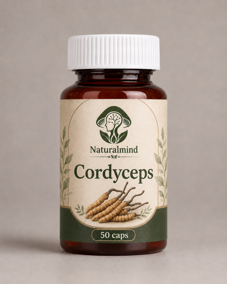 Cordyceps en cápsulas para energía y vitalidad Natural Mind Colombia